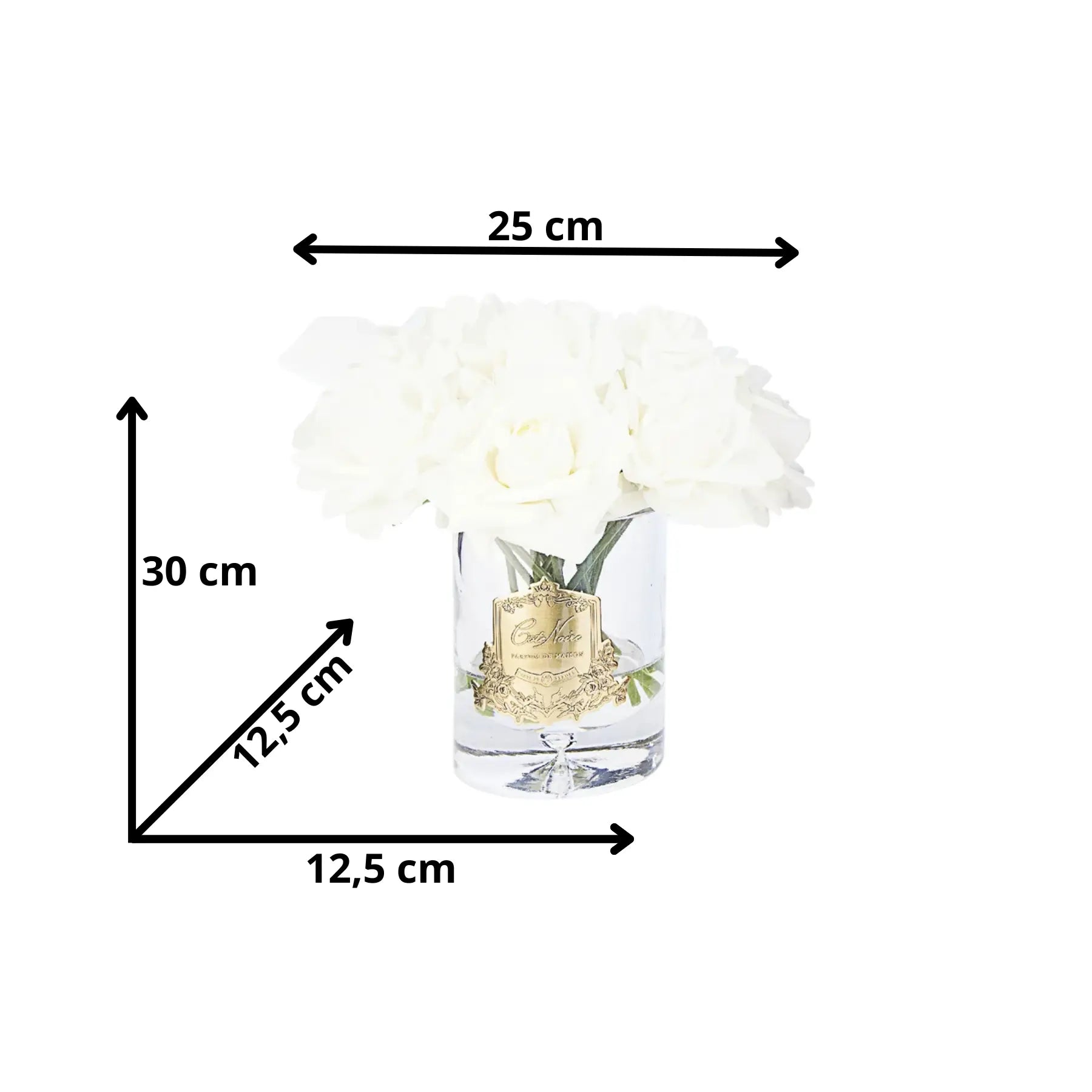 Grand Bouquet Scented Candle - carmine red