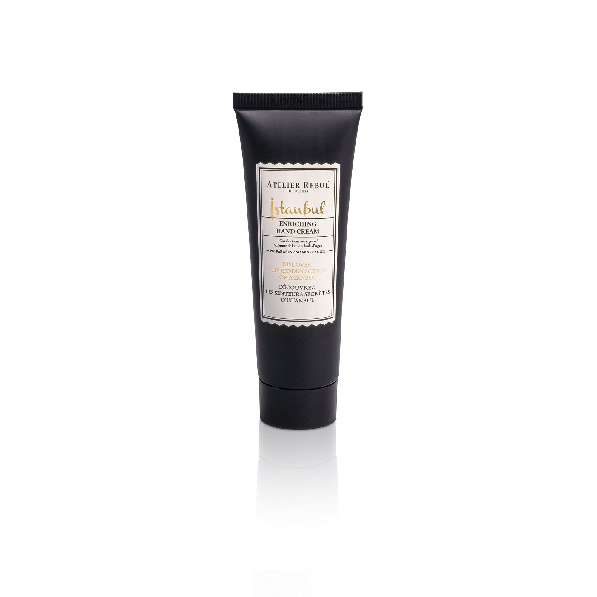 istanbul handcreme 30ml in schwarzer tube vor weissem hintergrund