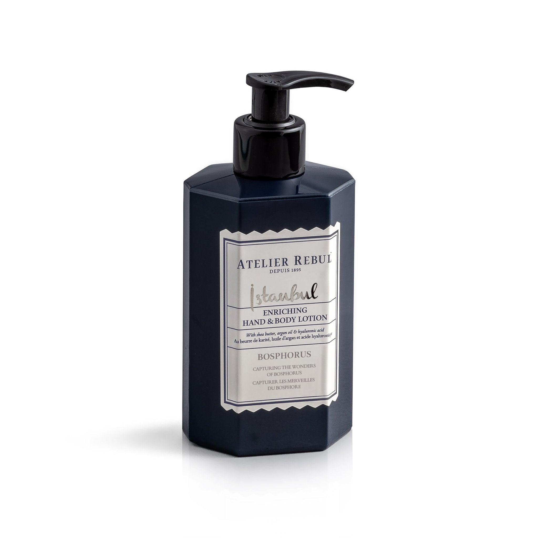 Hand- und Körperlotion von Atelier Rebul Istanbul Bosphorus, 250 ml, luxuriöse Feuchtigkeitspflege mit Hyaluronsäure.