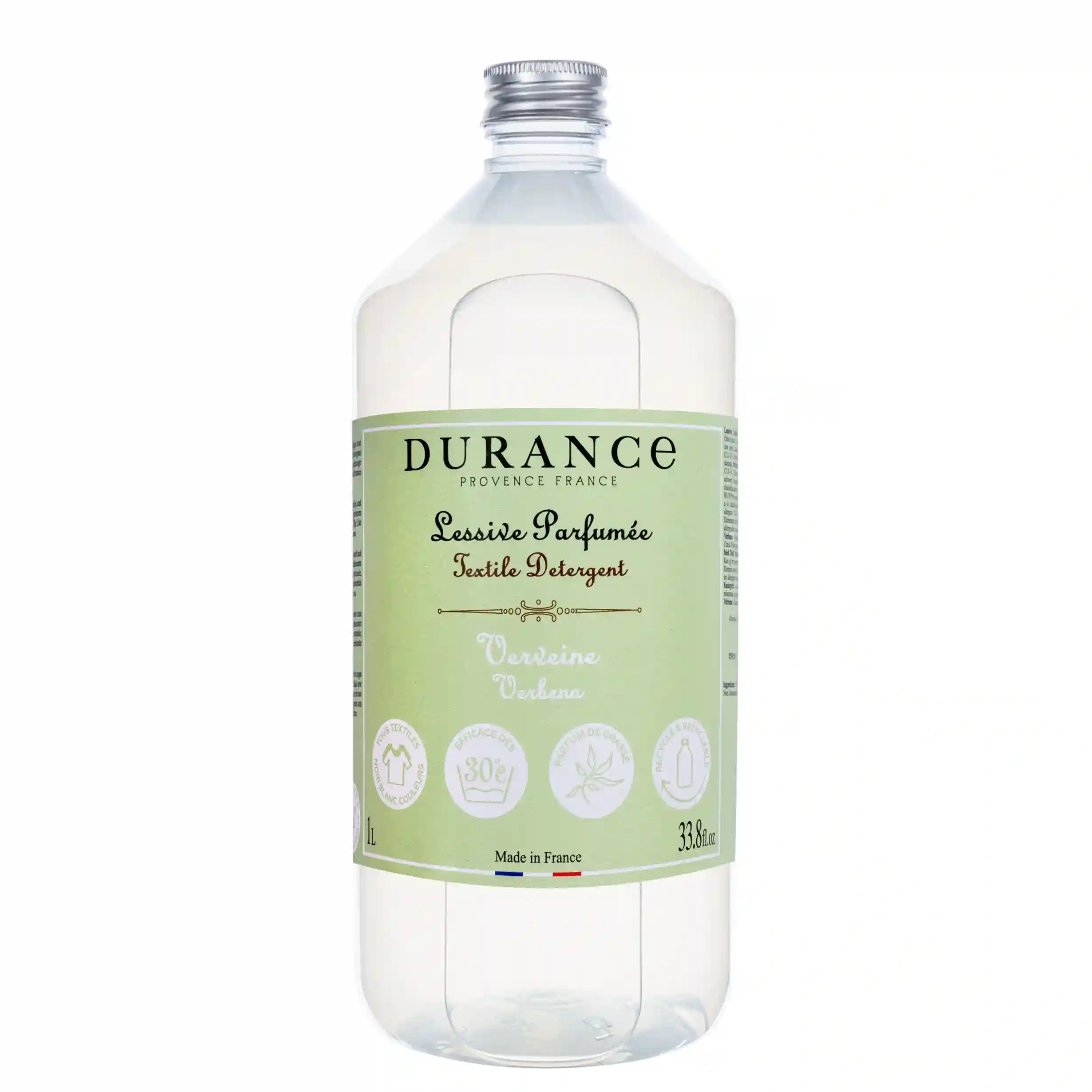 Durance Textilwaschmittel Verveine, 1L, mit pflanzlichen Inhaltsstoffen, sanfte Reinigung, für duftende & weiche Wäsche.