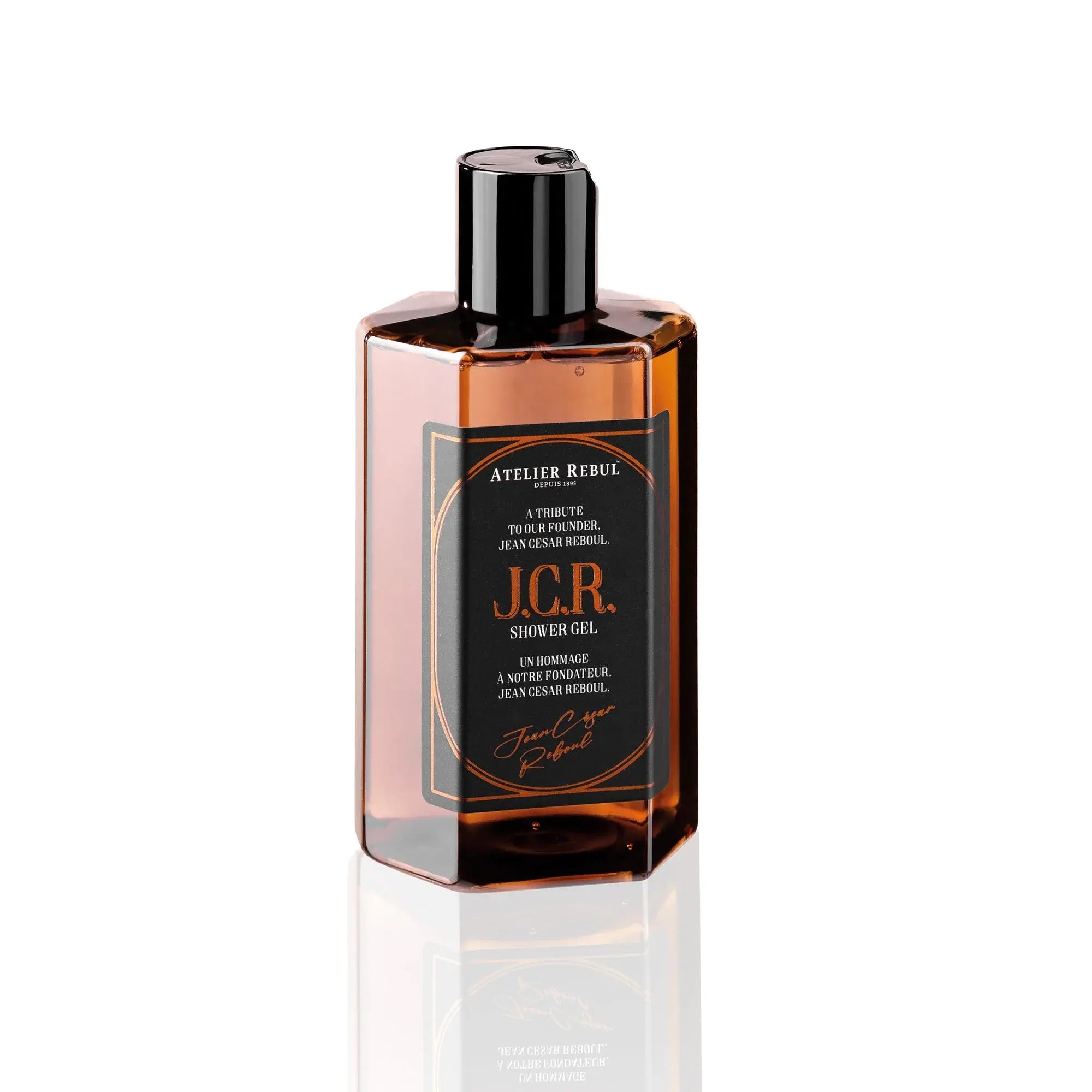 J.C.R. Duschgel 250ml von Atelier Rebul mit holzig-würzigem Bernsteinduft