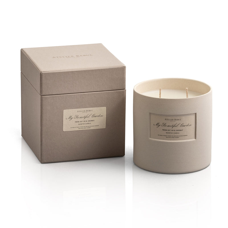 Fresh Cut Fig & Coconut Scented Candle 600g