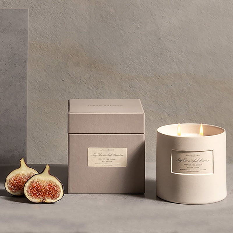 Fresh Cut Fig & Coconut Scented Candle 600g