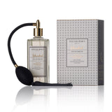 istanbul parfum 125ml glasflasche mit pumpspray neben der grau weiss gemusterten verpackung.